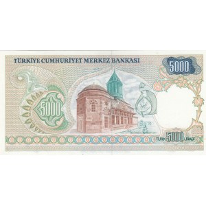 Turkey, 5.000 Lira, 1981, UNC, 7/1. Emission, p196A, NO WATERMARK
