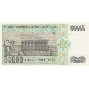 Turkey, 50.000 Lira, 1995, UNC, 7/2. Emission, p204, M01 first prefix