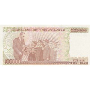 Turkey, 100.000 Lira, 1996, UNC, 7/3. Emission, p205c, I90 first prefix