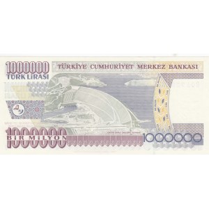 Turkey, 1.000.000 Lira, 2002, UNC, 7/3. Emission, p209c, R01 first prefix