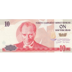 Turkey, 10 New Turkish Lira, 2005, UNC, 8/1. Emission, p218