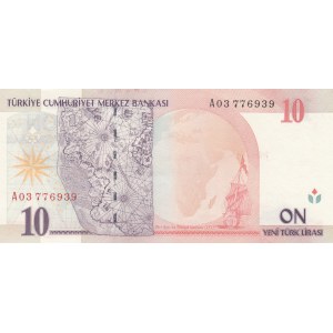 Turkey, 10 New Turkish Lira, 2005, UNC, 8/1. Emission, p218