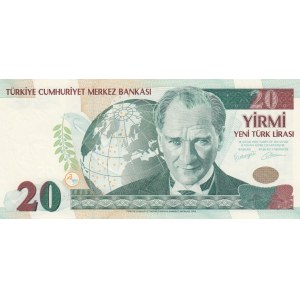 Turkey, 20 New Turkish Lira, 2005, UNC, 8/1. Emission, p219, B90