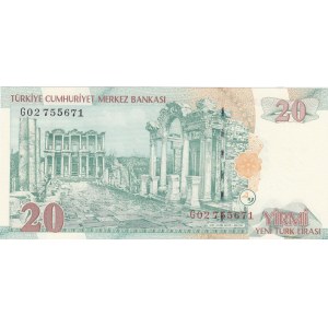 Turkey, 20 New Turkish Lira, 2005, UNC, 8. Emission, p219, G02