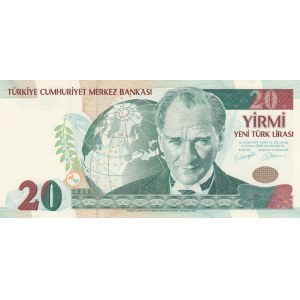 Turkey, 20 New Turkish Lira, 2005, UNC, 8. Emission, p219, G02