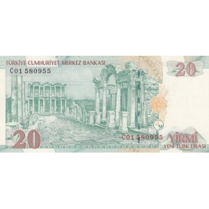 Turkey, 20 New Turkish Lira, 2005, UNC, 8/1. Emission, p219, C01ilk prefix