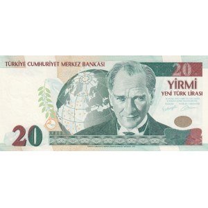 Turkey, 20 New Turkish Lira, 2005, UNC, 8/1. Emission, p219, C01ilk prefix