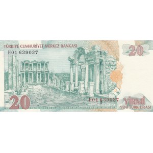 Turkey, 20 New Turkish Lira, 2005, UNC, 8/1. Emission, H01 first prefix