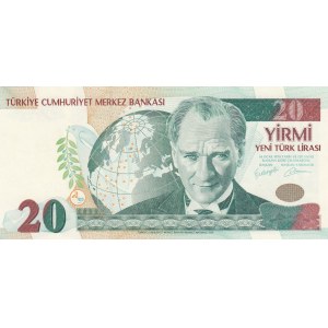 Turkey, 20 New Turkish Lira, 2005, UNC, 8/1. Emission, H01 first prefix