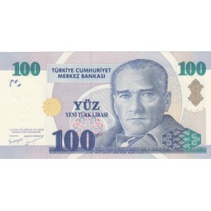 Turkey, 100 New Turkish Lira, 2005, UNC, 8. Emission, p221