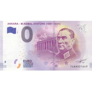 Turkey, 0 Euro, 2019, UNC, FANTASY BANKNOTE, Atatürk