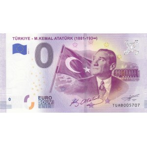 Turkey, 0 Euro, 2019, UNC, FANTASY BANKNOTE, Atatürk