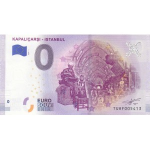 Turkey, 0 Euro, 2019, UNC, FANTASY BANKNOTE, Kapalıçarşı- İstanbul