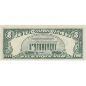 United States of America, 5 Dollars, 1963, AUNC (-), p383