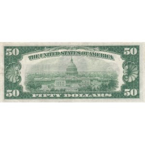 United States of America, 50 Dollars, 1934, XF, p432D