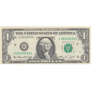 United States of America, 1 Dollar, 1974, UNC, p455, 6 DIGIT RADAR