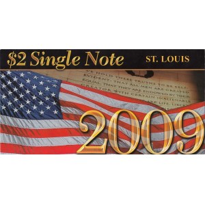 United States of America, 2 Dollars, 2003, UNC, p516b, FOLDER