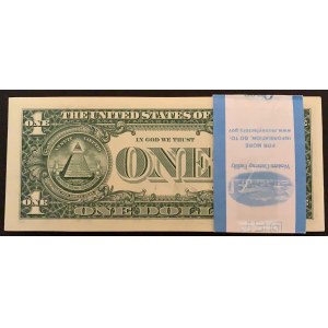 United States of America, 1 Dollar, 2009, UNC, p530, (Total 95 consecutive banknotes)