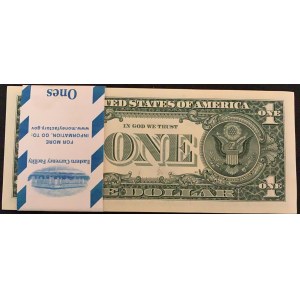 United States of America, 1 Dollar, 2009, UNC, p530, (Total 98 consecutive banknotes)