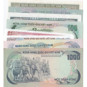Vietnam, 20 Dong, 50 Dong (2), 100 Dong, 500 Dong, 1000 Dong (2) and 2000 Dong, 1985/1991, UNC, (Total 8 banknotes)