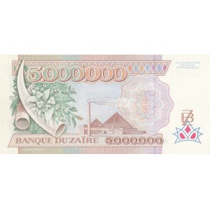 Zaire, 5.000.000 Zaires, 1992, UNC, p46