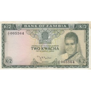 Zambia, 2 Kwacha, 1968, AUNC (-), p2
