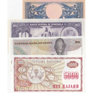 Mix Lot, Total 4 UNC banknotes