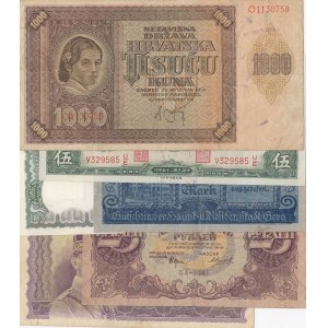 Mix Lot, 6 banknotes of different condition