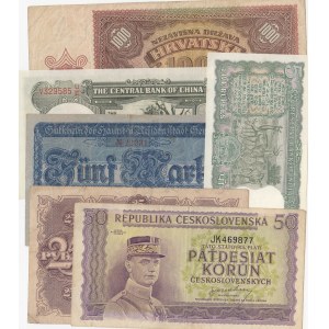 Mix Lot, 6 banknotes of different condition
