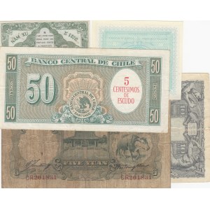Mix Lot, 5 banknotes of different condition