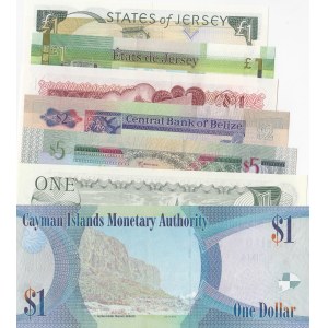 Total 7 Different Queen Elizabeth II UNC Banknotes