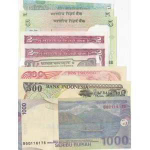 Mix Lot, 9 banknotes in whole UNC condition