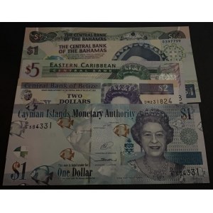 Mix Lot, 5 banknotes in whole UNC condition