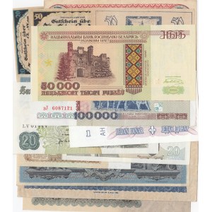 Mix Lot, 13 different banknotes in different condition
