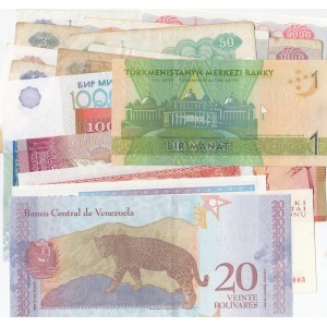 Mix Lot, 21 different banknotes between FINE and UNC condition