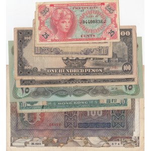 Mix Lot, 10 different banknotes.