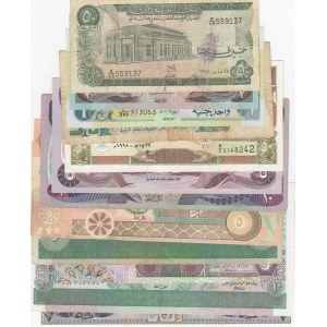 Mix Lot, Total 12 ARABIAN COUNTRY banknotes lot