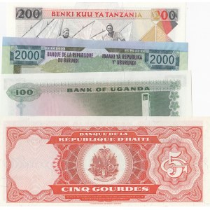 Mix Lot, 4 banknotes in whole UNC condition