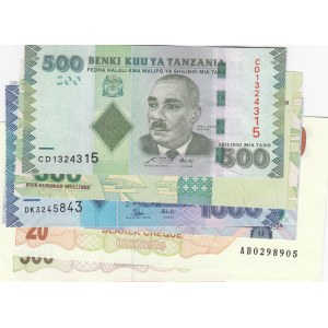 Mix Lot, 7 banknotes in whole UNC condition