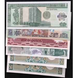 Mix Lot, 6 banknotes in whole UNC condition