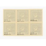Krakow edition, 1919. Uncanceled six-stamp block for 6 h. Guaranteed (106)