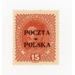 Krakow edition, 1919. Uncancelled 15 h stamp. Guaranteed (146)