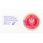 Donation stamp/sticker “For the humanitarian causes of the Legions and the Good Samaritan,” 1914, 2 halers—canceled (285)
