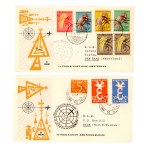 Netherlands, 1958. Set of 4 airmail envelopes (415)