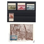 Issues by the Polish Government-in-Exile. The Capture of Monte Cassino, 1944. Uncancelled series + a stamp commemorating the 10th anniversary of the Battle of Monte Cassino on a postcard (426)