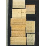 Plebiscite Postage Stamps. Edition for Cieszyn Silesia, 1920. Set of 9 six-stamp blocks. Uncancelled (533)