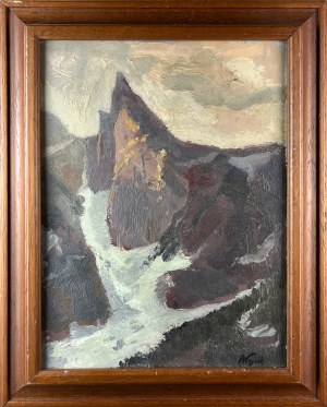 Franciszek WÓJCIK (1903 Wojciechowo -1984 Zakopane), Tatry- widok na Mnicha