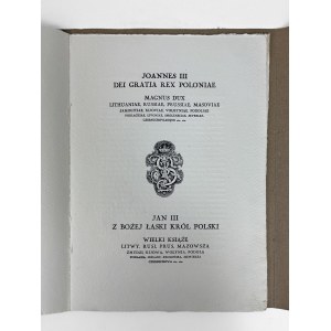 Filatelistický tisk Lóže Bílého havrana – Reprodukce dopisu krále Jana III. Sobieského papeži Inocenci XI.