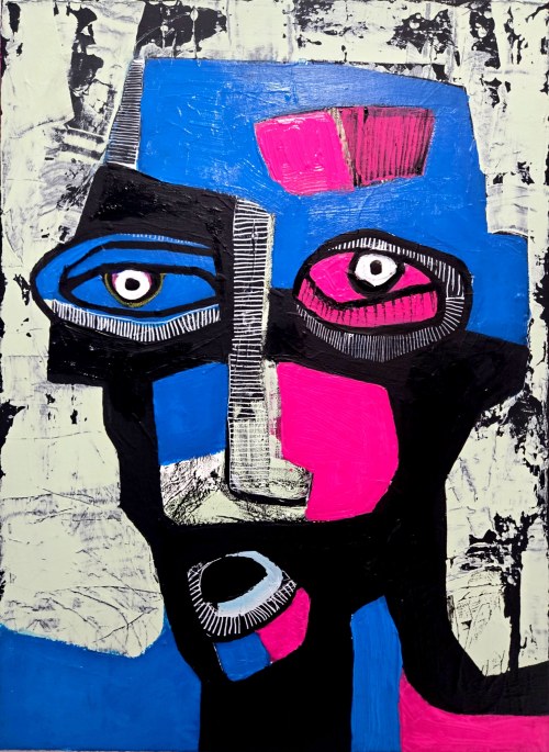 Ewelina LOCHMAN (ur. 1978), Black pink and blue, 2026