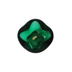 Designed by Rudolf Jurnikl, Green Popileniczka, Bohemia Glass